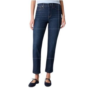 NEW J. Crew Factory Essential straight jean in all-day stretch dark wash size 25